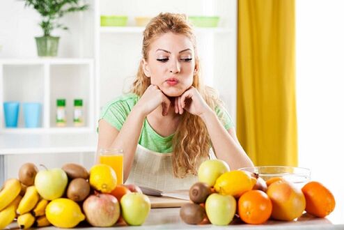 fruits while cleaning the body from parasites
